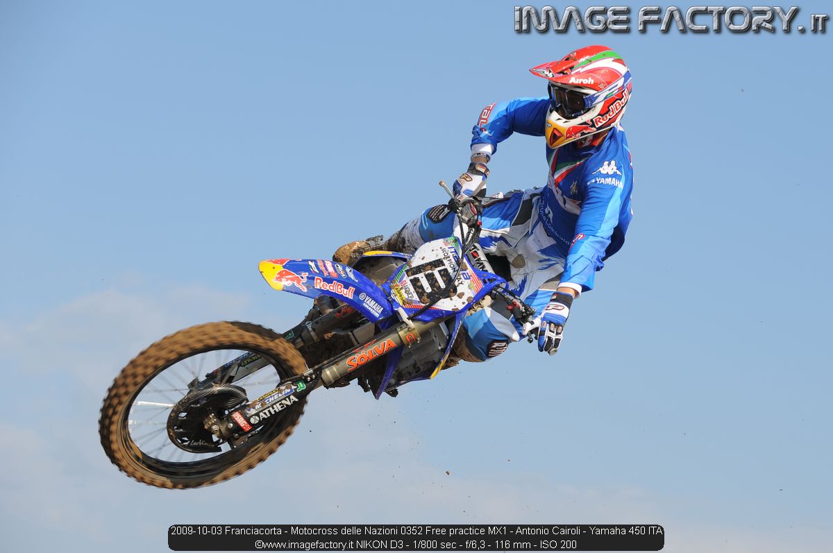 2009-10-03 Franciacorta - Motocross delle Nazioni 0352 Free practice MX1 - Antonio Cairoli - Yamaha 450 ITA